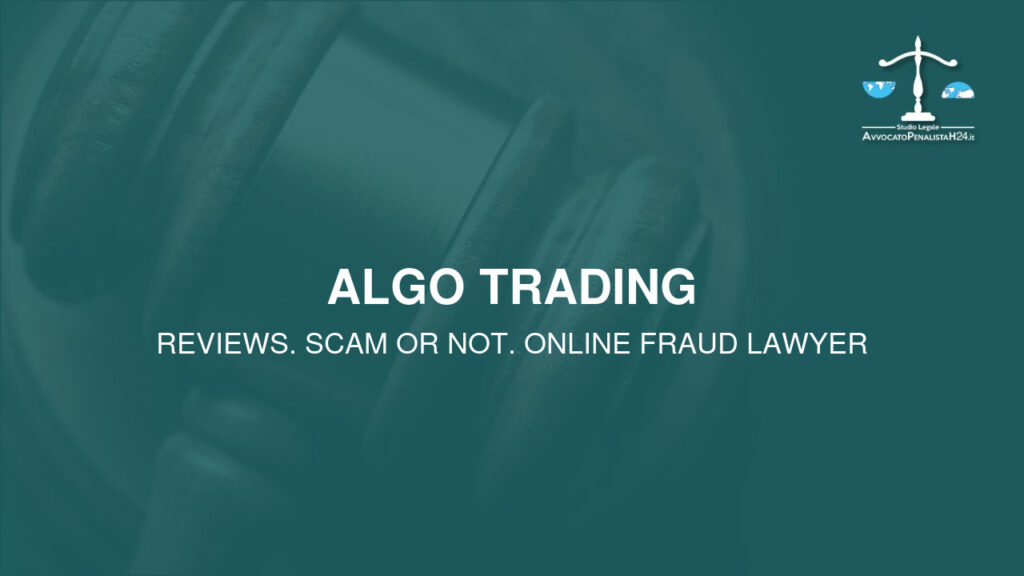 Algo Trading: cuidado con la estafa. Trading en línea falso