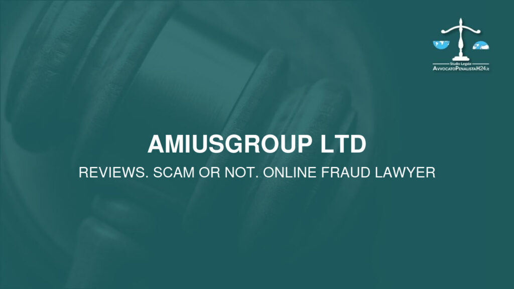 AmiusGroup LTD: cuidado con la estafa. Trading en línea falso