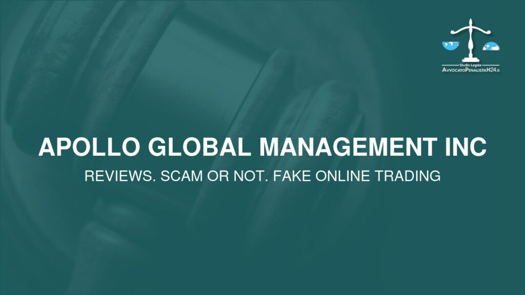 Apollo Global Management Inc: cuidado con la estafa. Trading en línea falso