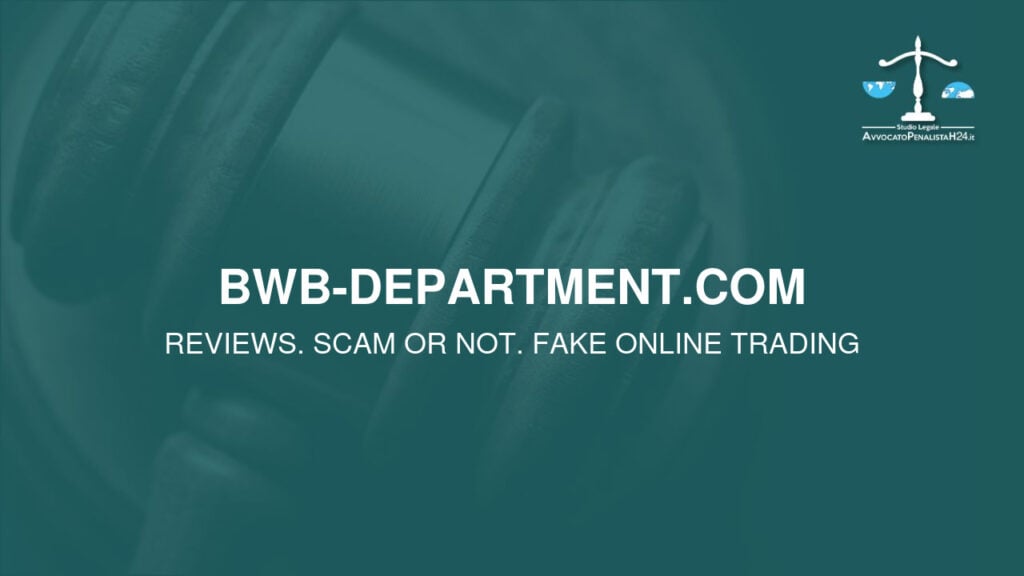bwb-department.com: attenzione alla truffa. Falso trading on line