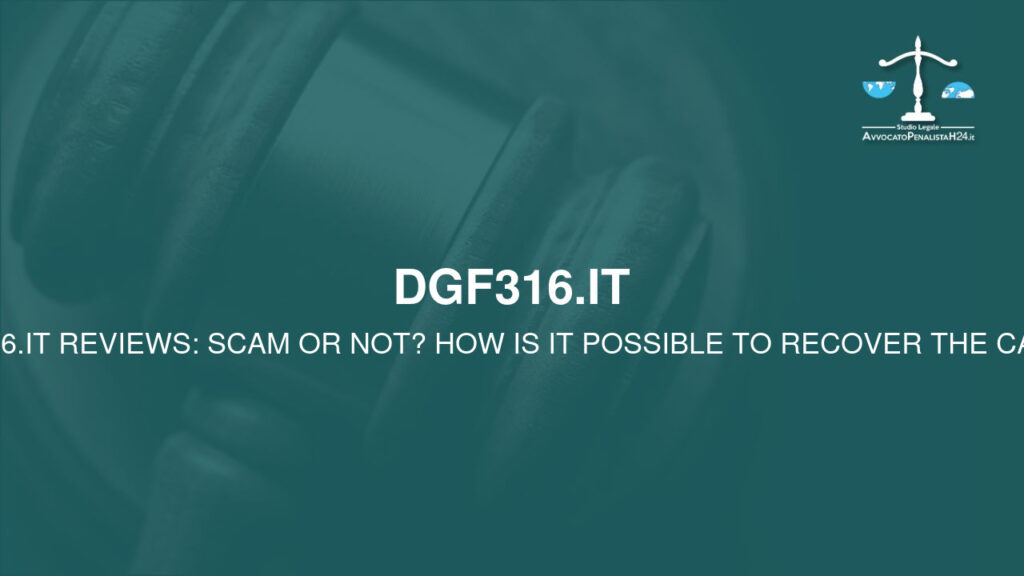 Avis sur dgf316.it: arnaque ou pas? Est-il possible de récupérer l’argent?