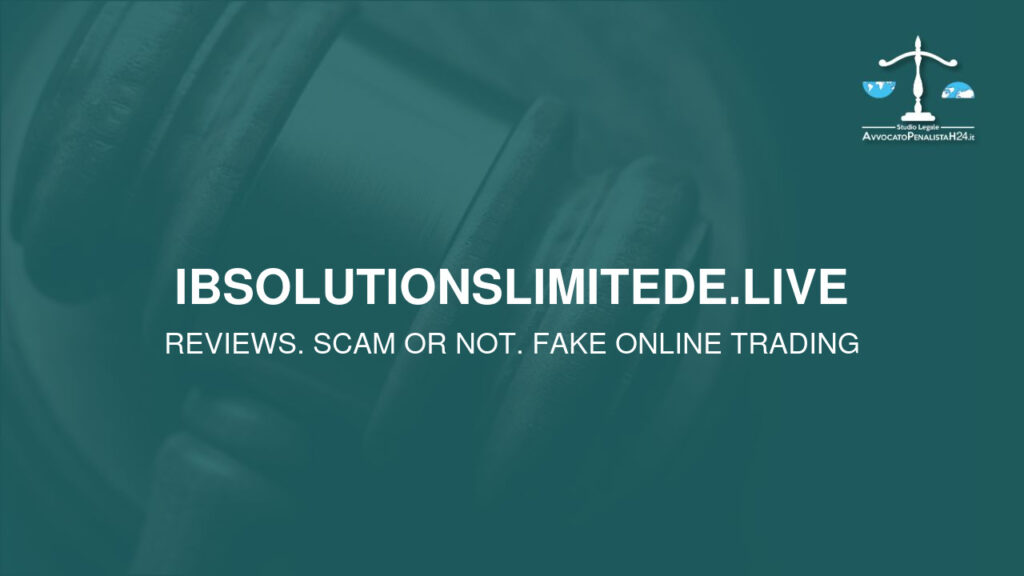 ibsolutionslimitede.live: attenzione alla truffa. Falso trading on line
