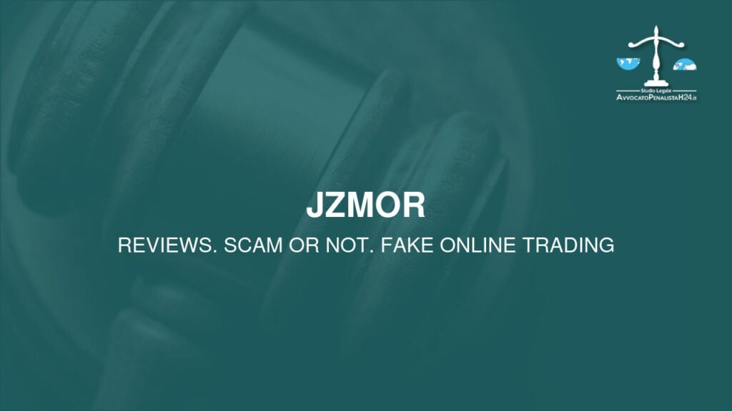 JZMOR: attenzione alla truffa. Falso trading on line