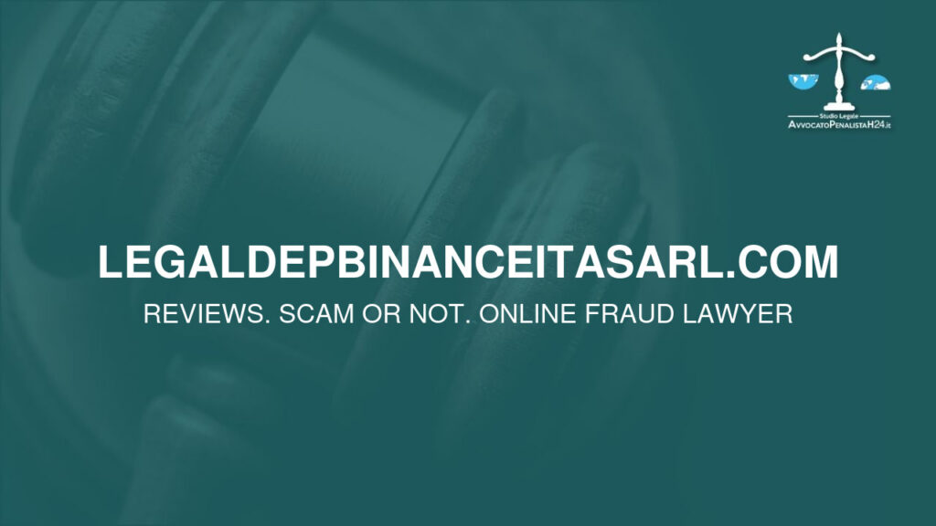 legaldepbinanceitasarl.com: attenzione alla truffa. Falso trading on line