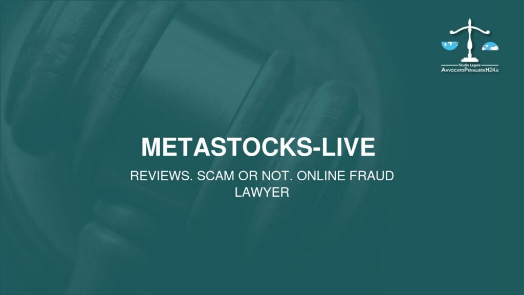 MetaStocks-Live : cuidado con la estafa. Trading en línea falso
