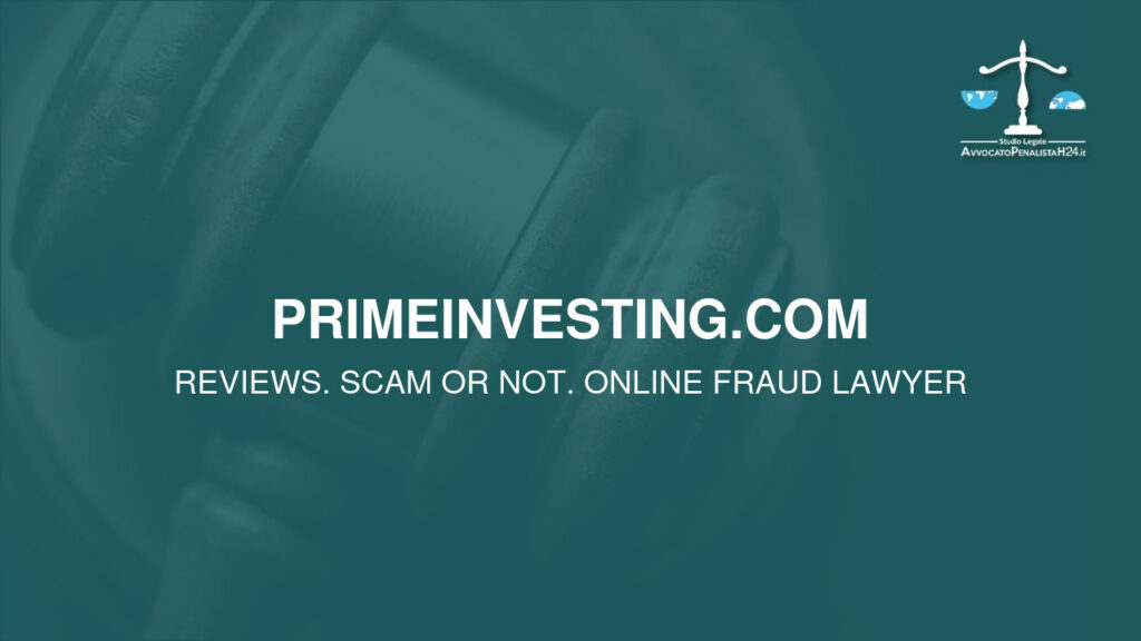 primeinvesting.com: cuidado con la estafa. Trading en línea falso