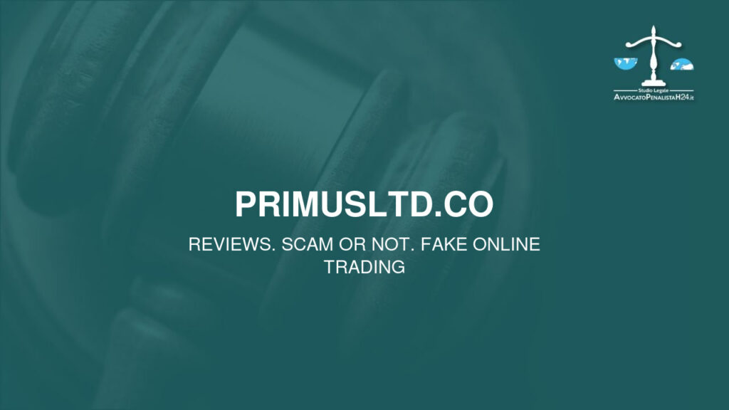 primusltd.co: cuidado con la estafa. Trading en línea falso