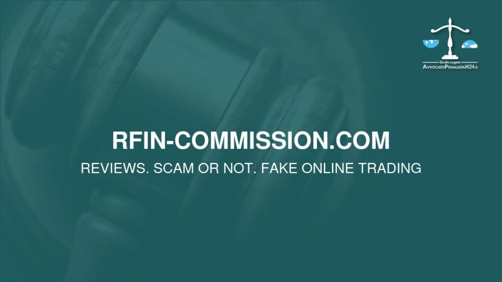 rfin-commission.com: cuidado con la estafa. Trading en línea falso