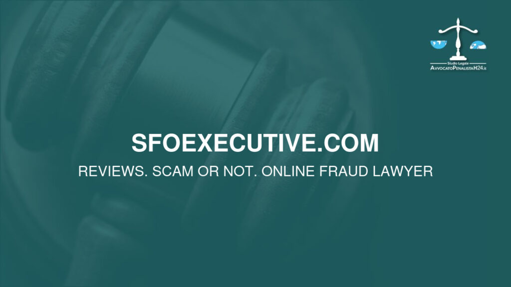sfoexecutive.com: avis, arnaque ou pas? Est-il possible de récupérer l’argent?