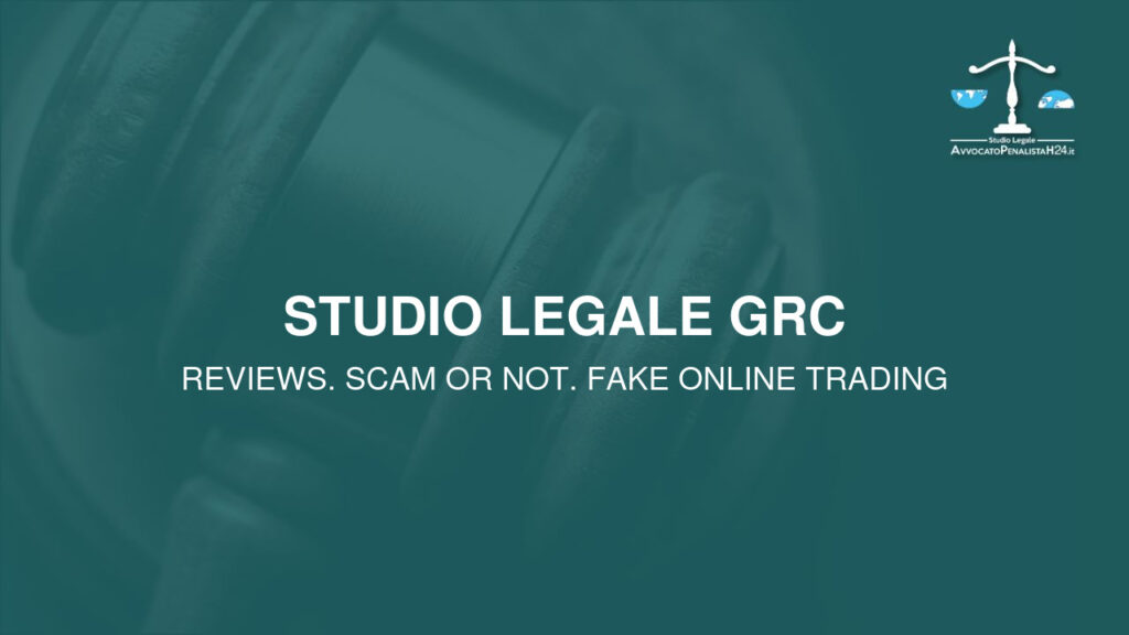 Studio Legale GRC: cuidado con la estafa. Trading en línea falso