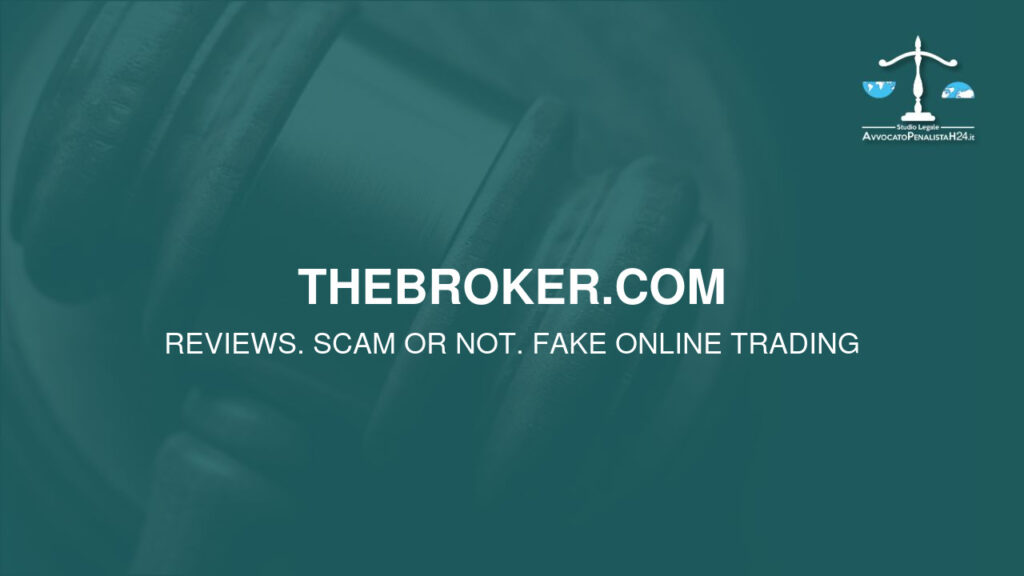 thebroker.com: avis arnaques en ligne. Avocat fraude en ligne