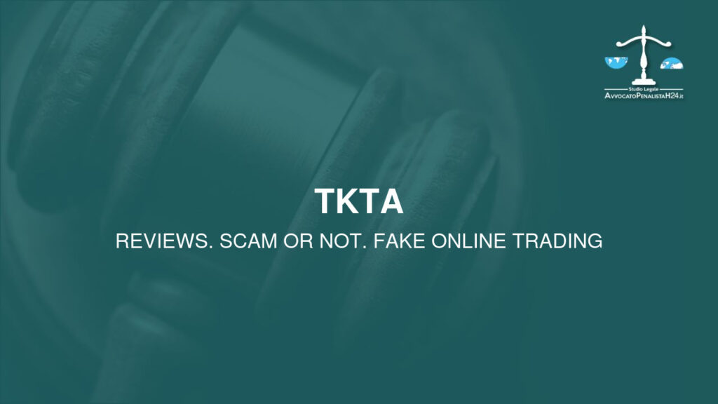 TKTA: cuidado con la estafa. Trading en línea falso