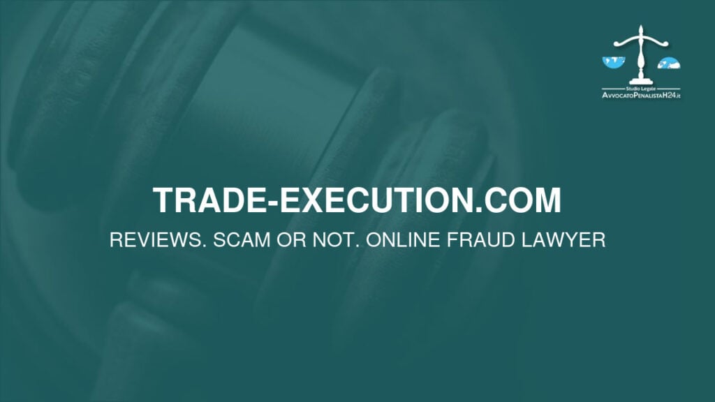 trade-execution.com: cuidado con la estafa. Trading en línea falso
