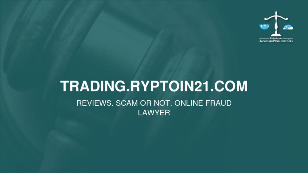 trading.ryptoin21.com: attenzione alla truffa. Falso trading on line
