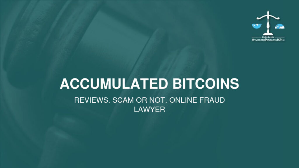 ACCUMULATED BITCOINS: attenzione alla truffa. Falso trading on line
