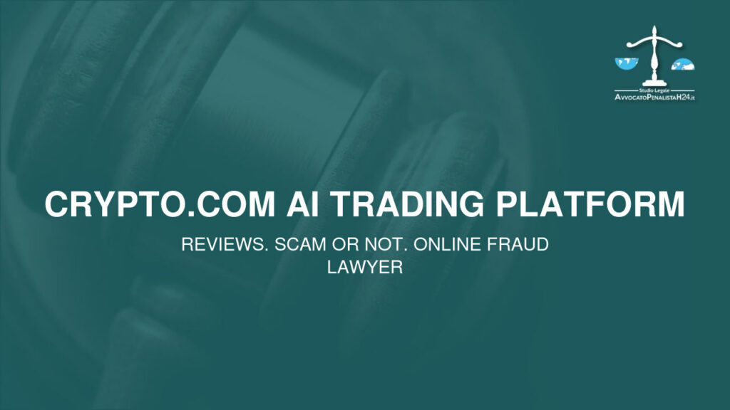 Crypto.com AI Trading Platform: attenzione alla truffa. Falso trading on line