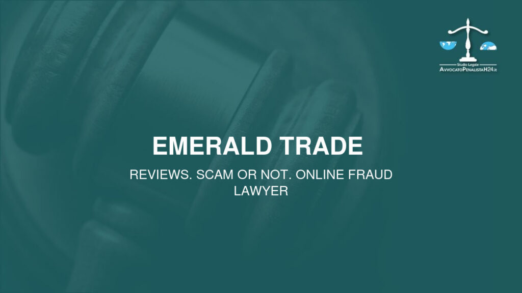 emerald trade : attenzione alla truffa. Falso trading on line