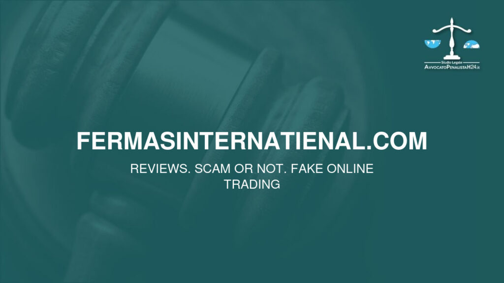 fermasinternatienal.com: reviews. Scam or not. Fake online trading