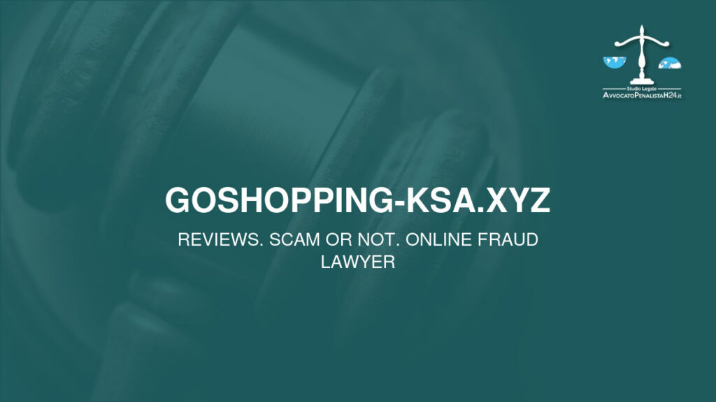 goshopping-ksa.xyz: attenzione alla truffa. Falso trading on line