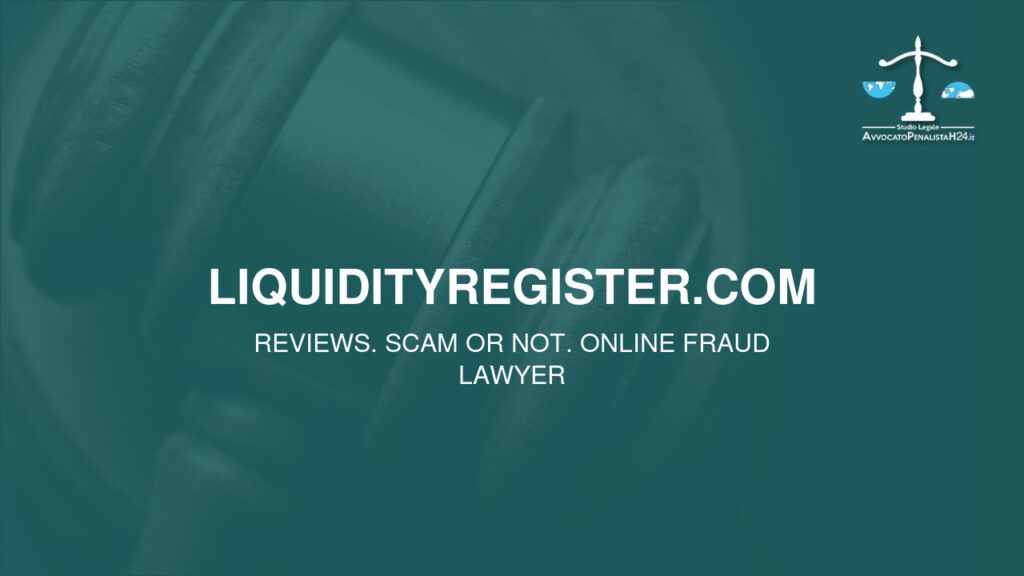 liquidityregister.com: attenzione alla truffa. Falso trading on line