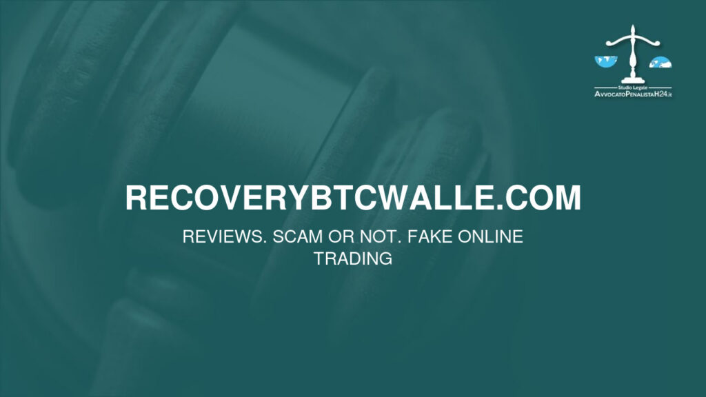 recoverybtcwalle.com: attenzione alla truffa. Falso trading on line