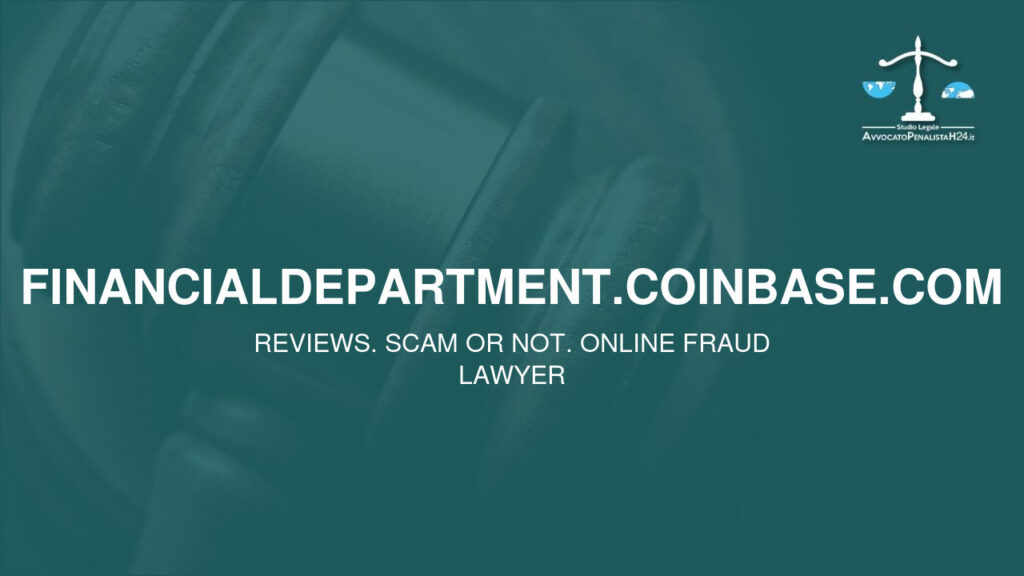 financialdepartment.coinbase.com: attenzione alla truffa. Falso trading on line