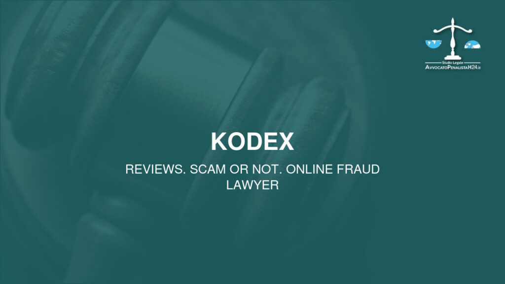 Kodex: attenzione alla truffa. Falso trading on line