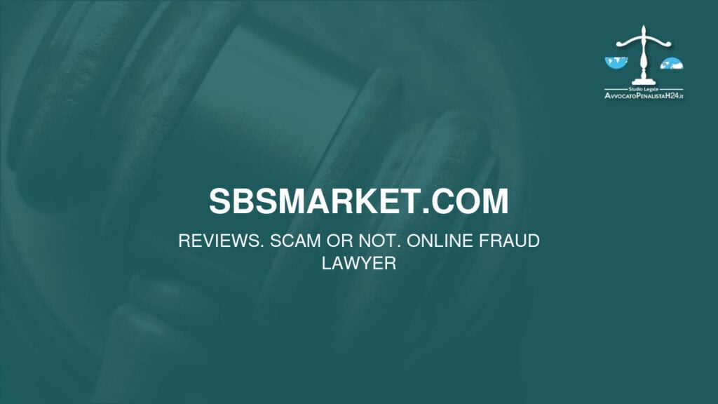 sbsmarket.com: reviews. Scam or not. Online fraud lawyer