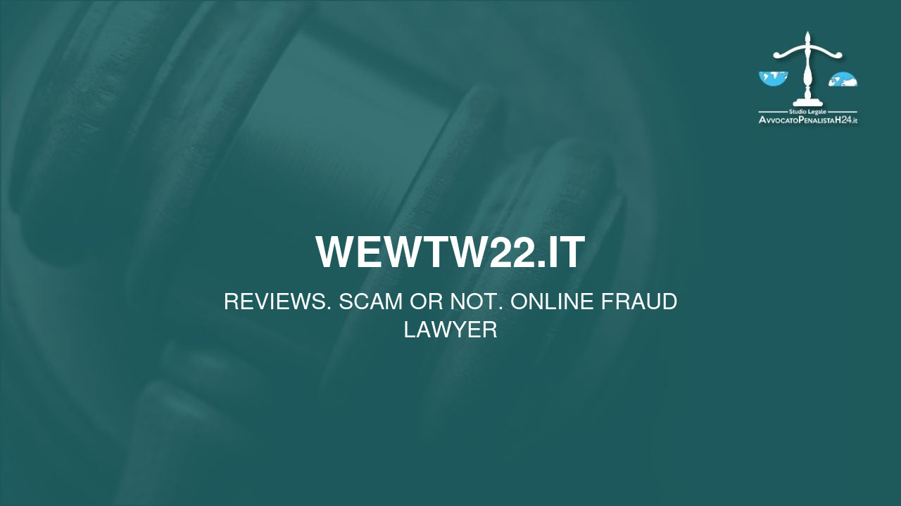 wewtw22.it: attenzione alla truffa. Falso trading on line