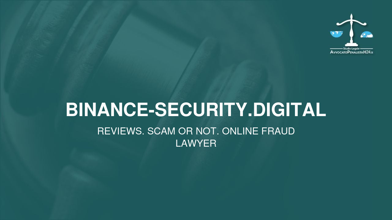 binance-security.digital: attenzione alla truffa. Falso trading on line
