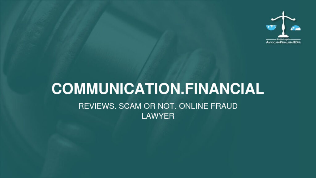 communication.financial: attenzione alla truffa. Falso trading on line