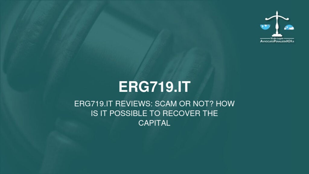 erg719.it reviews: scam or not? How is it possible to recover the capital