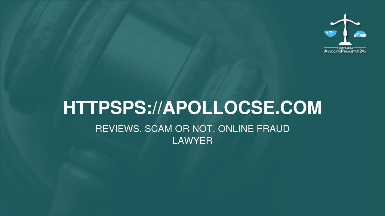 Httpsps://apollocse.com: attenzione alla truffa. Falso trading on line