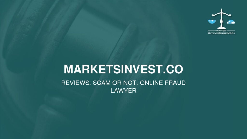 marketsinvest.co: avis, arnaque ou pas? Est-il possible de récupérer l’argent?
