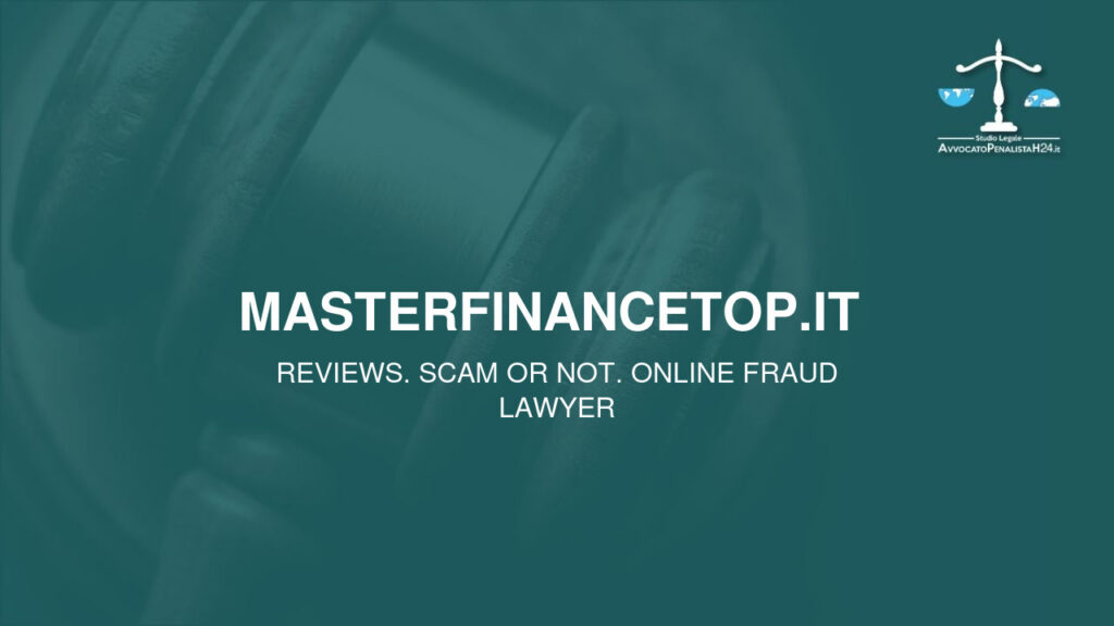 masterfinancetop.it : attenzione alla truffa. Falso trading on line