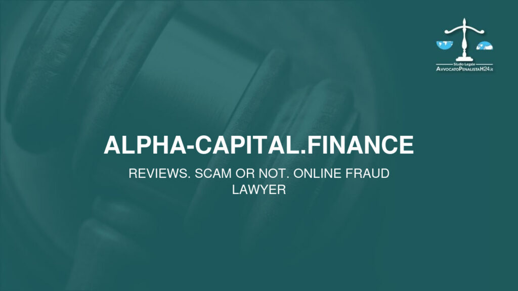 alpha-capital.finance: attenzione alla truffa. Falso trading on line