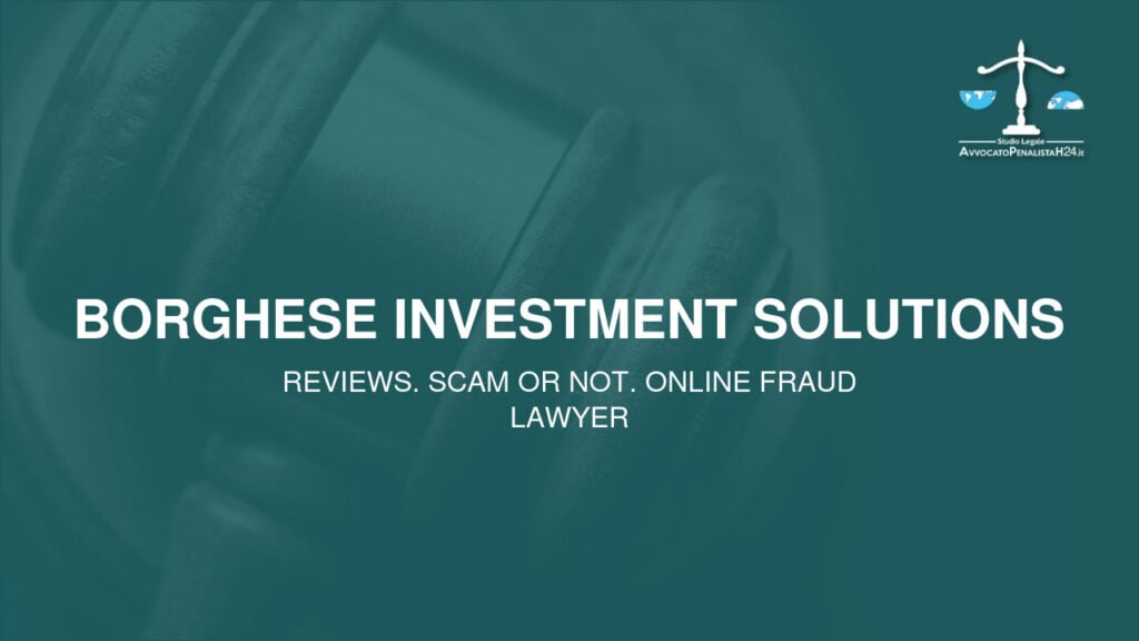 Borghese Investment Solutions: attenzione alla truffa. Falso trading on line