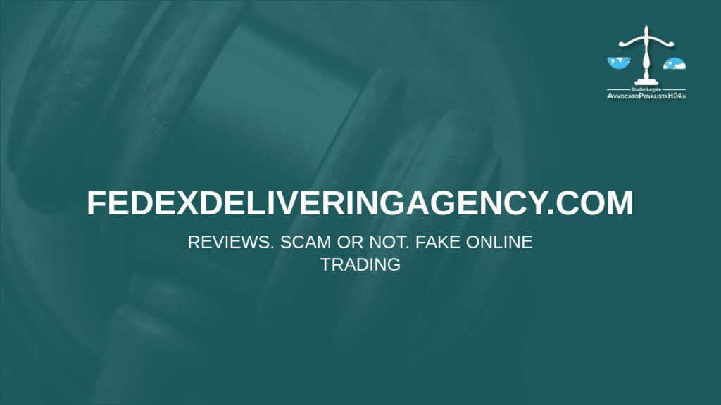 fedexdeliveringagency.com: reviews. Scam or not. Fake online trading