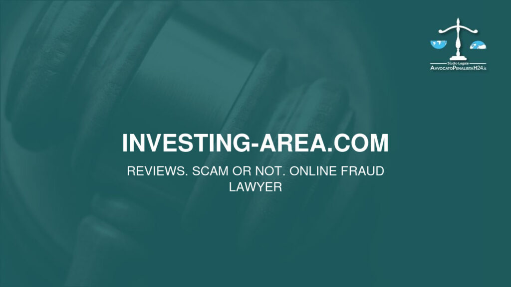 investing-area.com: avis, arnaque ou pas? Est-il possible de récupérer l’argent?