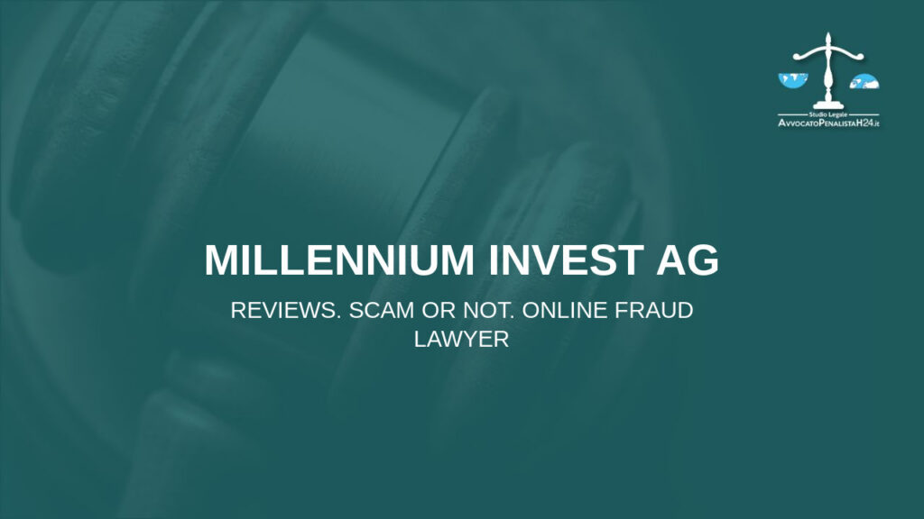 Millennium Invest AG: attenzione alla truffa. Falso trading on line