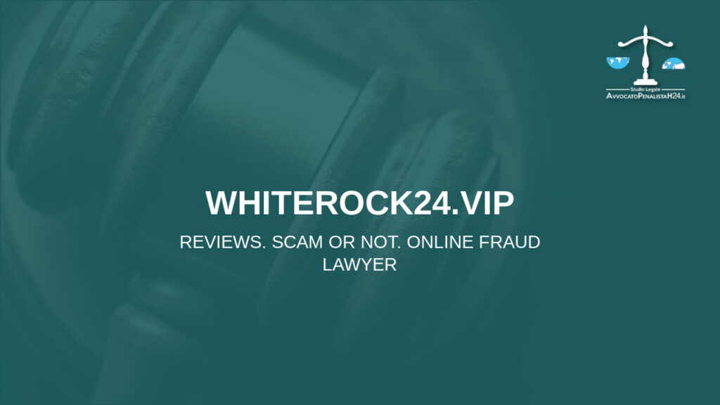 whiterock24.vip: cuidado con la estafa. Trading en línea falso