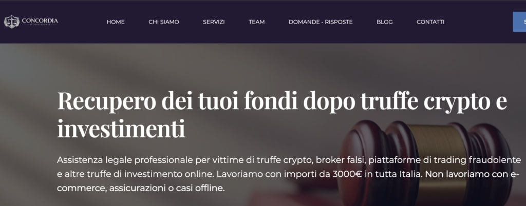 Truffa sofisticata: L’allarme su concordiastudiolegale.com e il furto di Partita IVA
