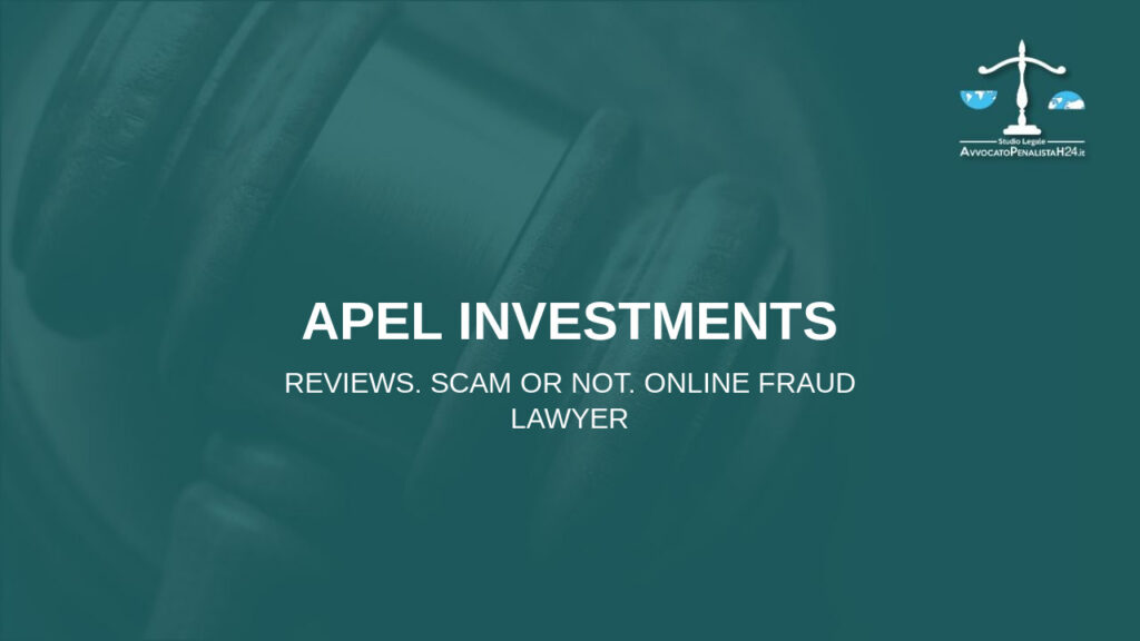 Apel Investments: reviews. Scam or not. Online fraud lawyer