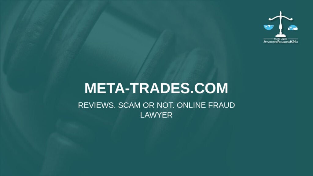 meta-trades.com: attenzione alla truffa. Falso trading on line