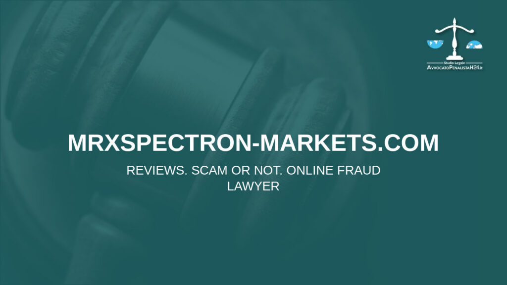 mrxspectron-markets.com: attenzione alla truffa. Falso trading on line