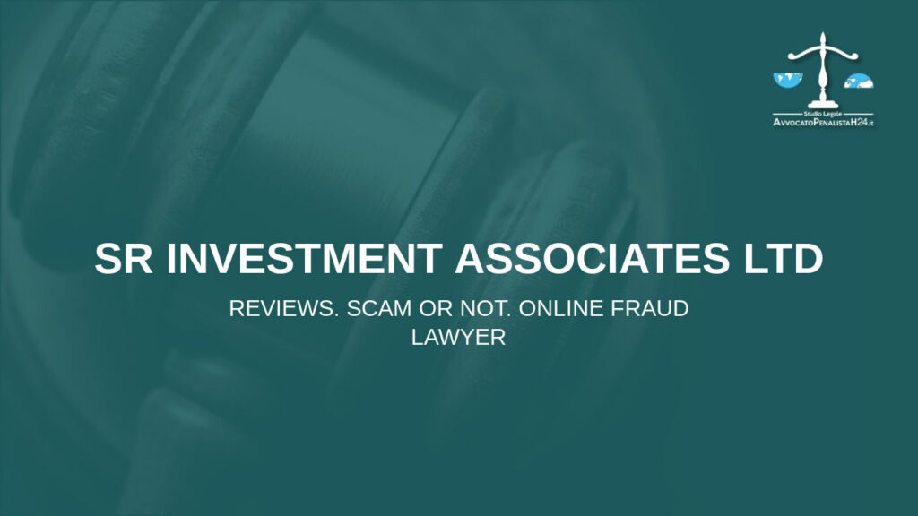 SR Investment Associates LTD: attenzione alla truffa. Falso trading on line