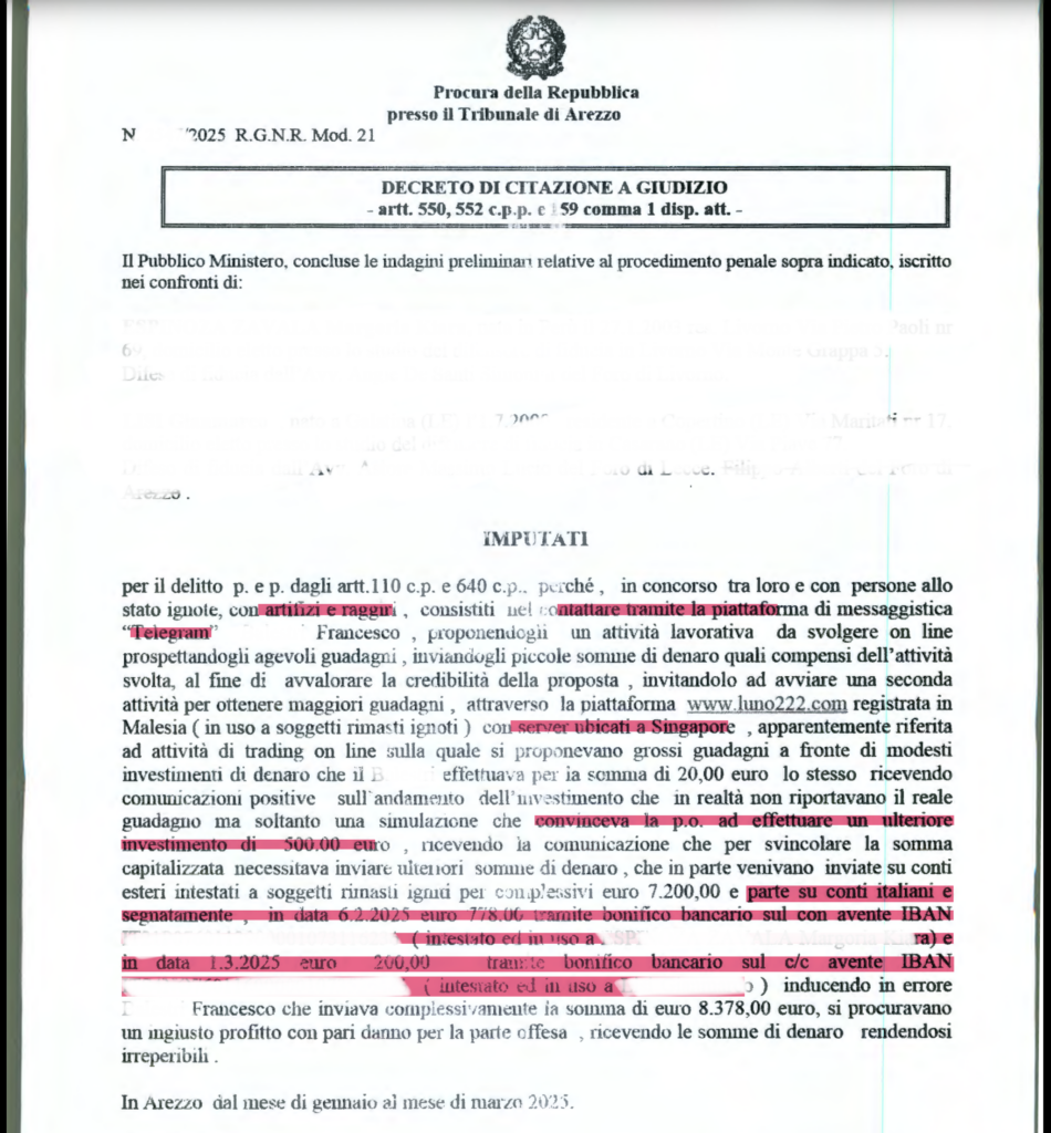 Truffa Trading Online: la Strategia per il Recupero del Capitale della Parte Offesa