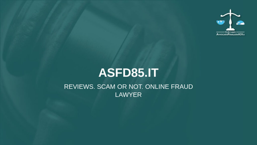 asfd85.it: avis arnaques en ligne. Avocat fraude en ligne