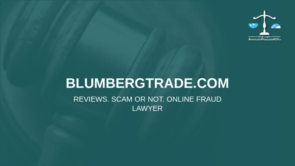 blumbergtrade.com: avis, arnaque ou pas? Est-il possible de récupérer l’argent?