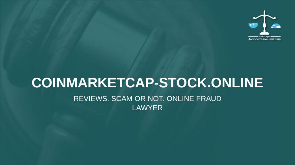 coinmarketcap-stock.online: reviews. Scam or not. Online fraud lawyer